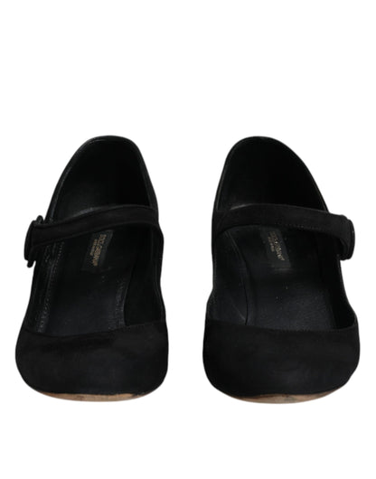 Dolce &amp; Gabbana Schwarze Wildleder KEIRA Heels Pumps Schuhe