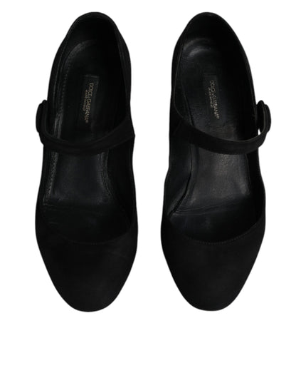 Dolce &amp; Gabbana Schwarze Wildleder KEIRA Heels Pumps Schuhe