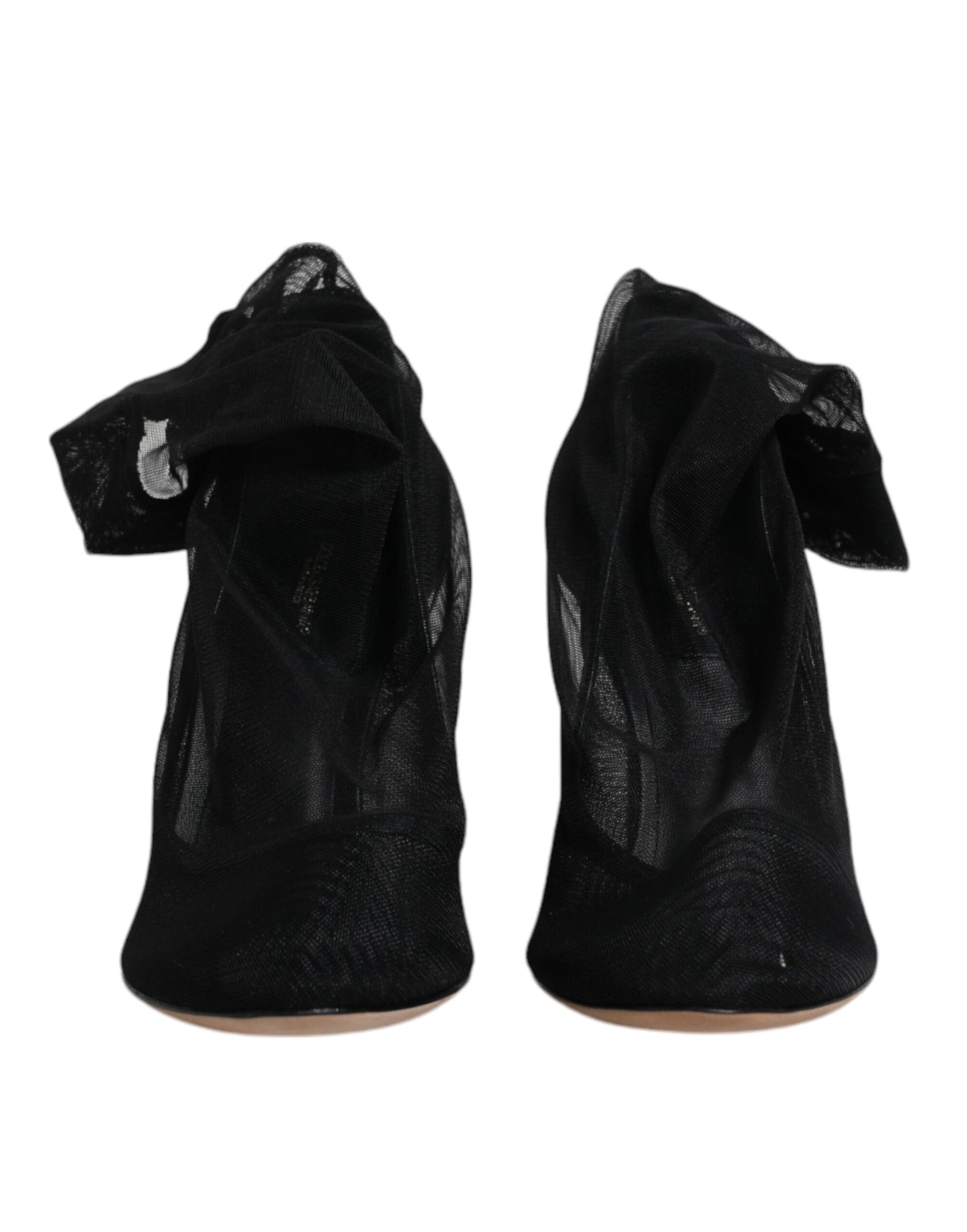 Dolce &amp; Gabbana – Sockenstiefel aus schwarzem Nylon mit Stretch-Mesh