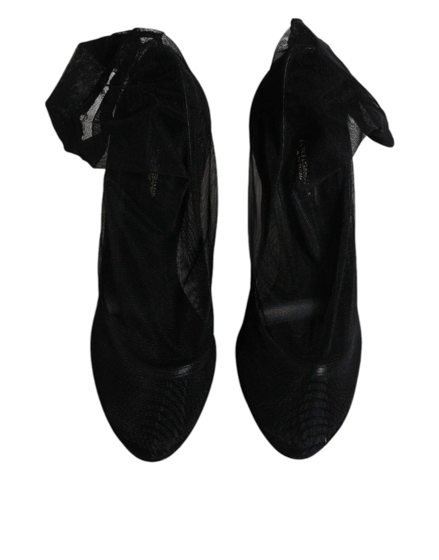 Dolce &amp; Gabbana – Sockenstiefel aus schwarzem Nylon mit Stretch-Mesh