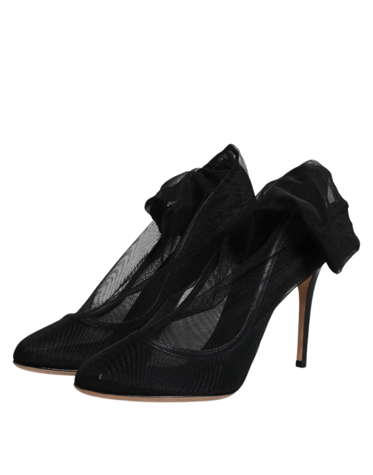 Dolce &amp; Gabbana – Sockenstiefel aus schwarzem Nylon mit Stretch-Mesh