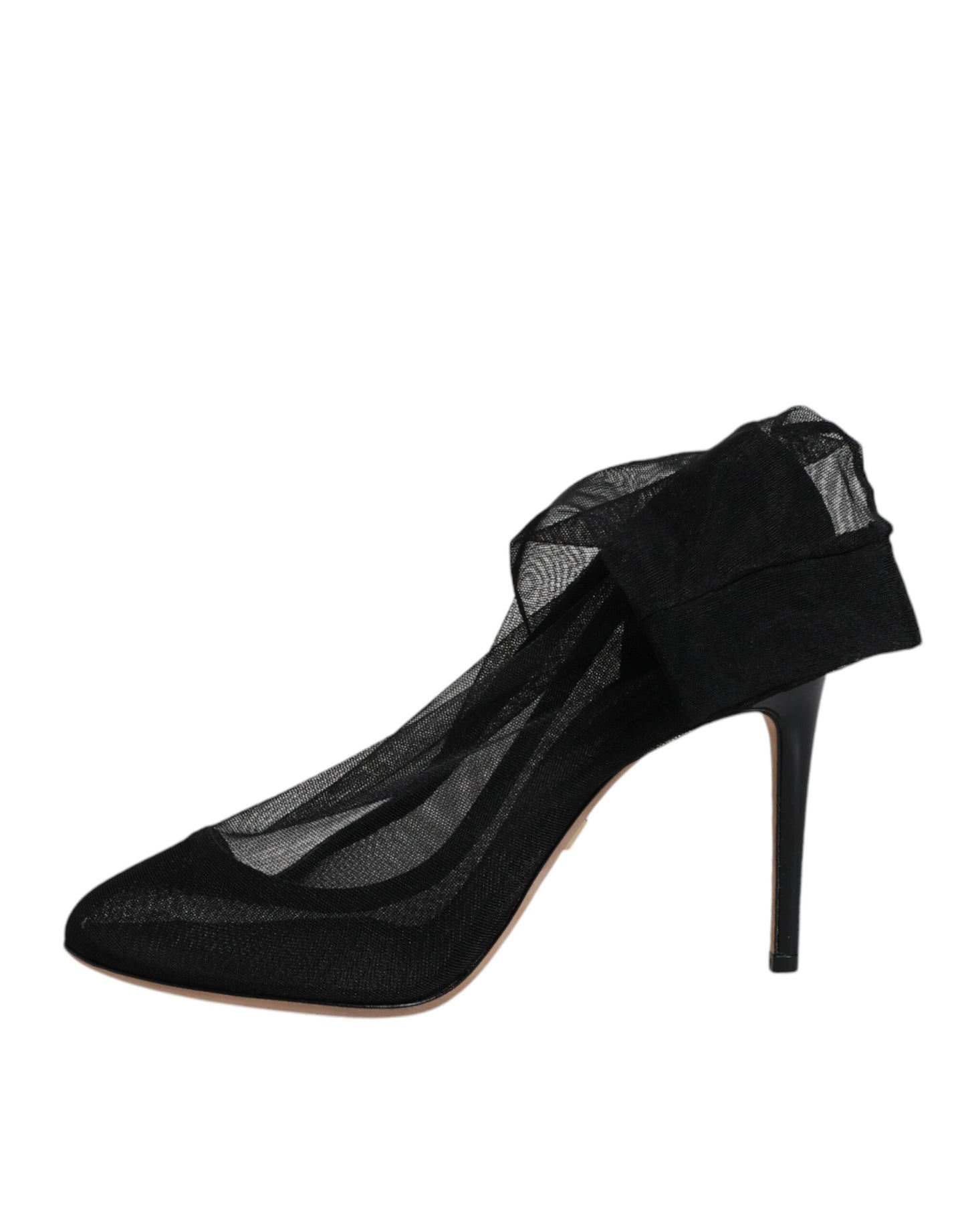 Dolce &amp; Gabbana – Sockenstiefel aus schwarzem Nylon mit Stretch-Mesh