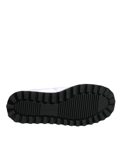 Dolce &amp; Gabbana – Weiße, gepolsterte Stiefel mit halbhohem Schaft aus Viskose