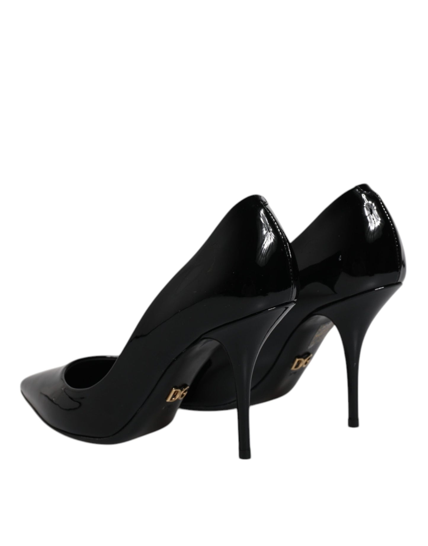 Dolce &amp; Gabbana Schwarze Lackleder High Heels Pumps Schuhe