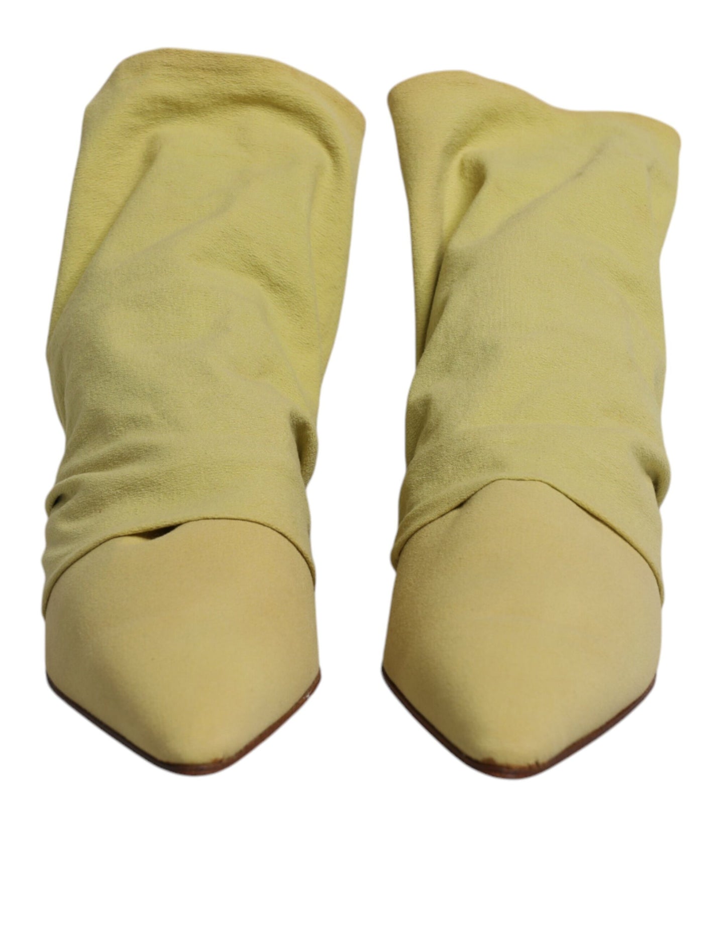 Dolce &amp; Gabbana Grüne Socken-Stil Heels Ankle Boots Schuhe