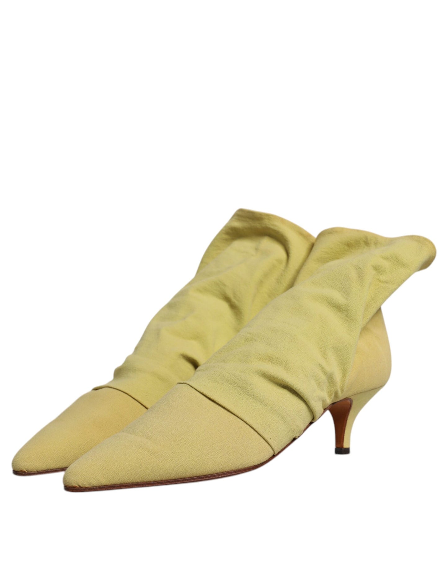 Dolce &amp; Gabbana Grüne Socken-Stil Heels Ankle Boots Schuhe