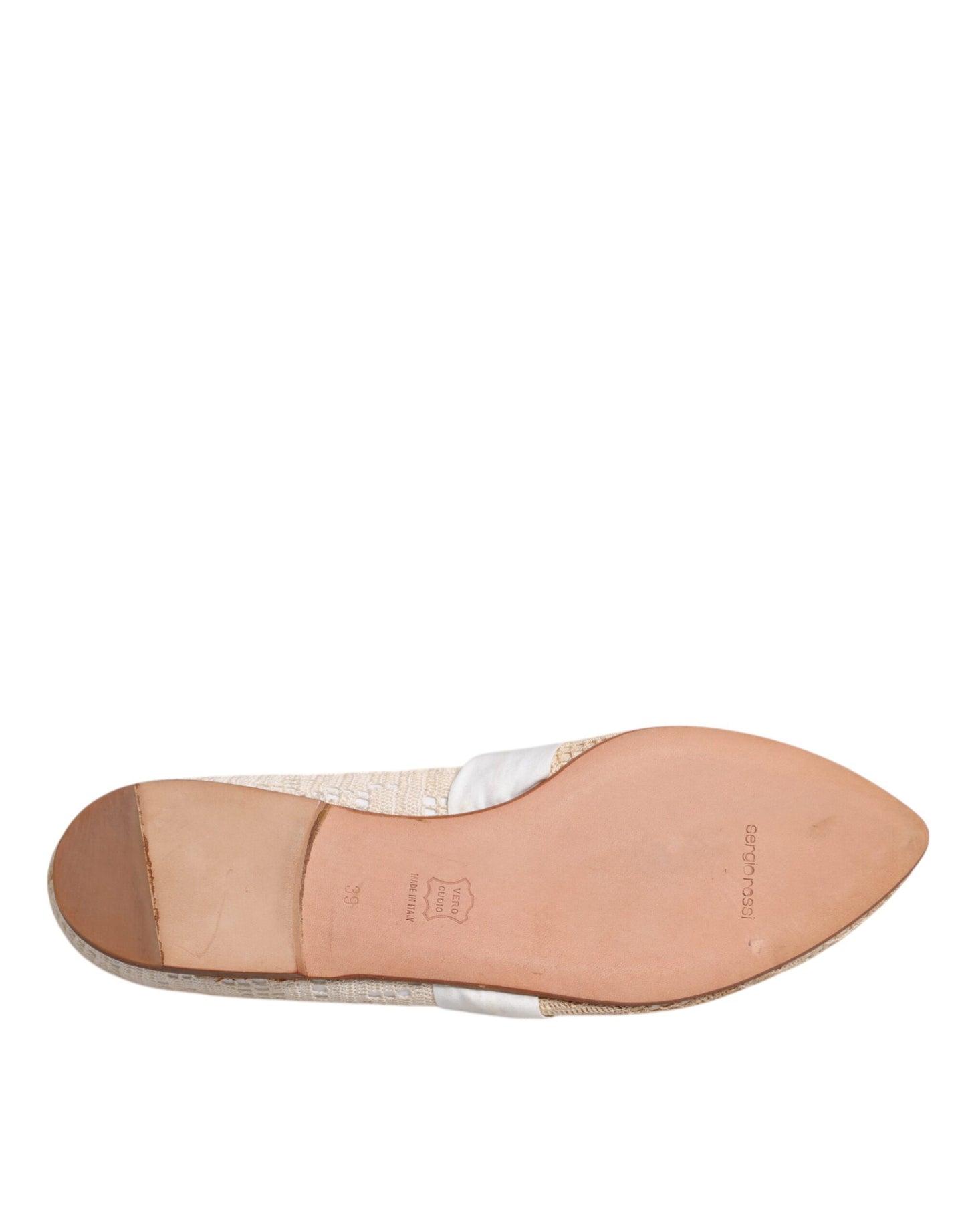 Dolce &amp; Gabbana Beige Ballerinas aus Stoff mit Schleife