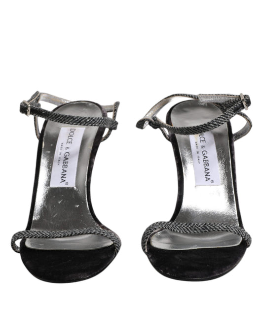 Dolce &amp; Gabbana Schwarze High Heels mit Knöchelriemen