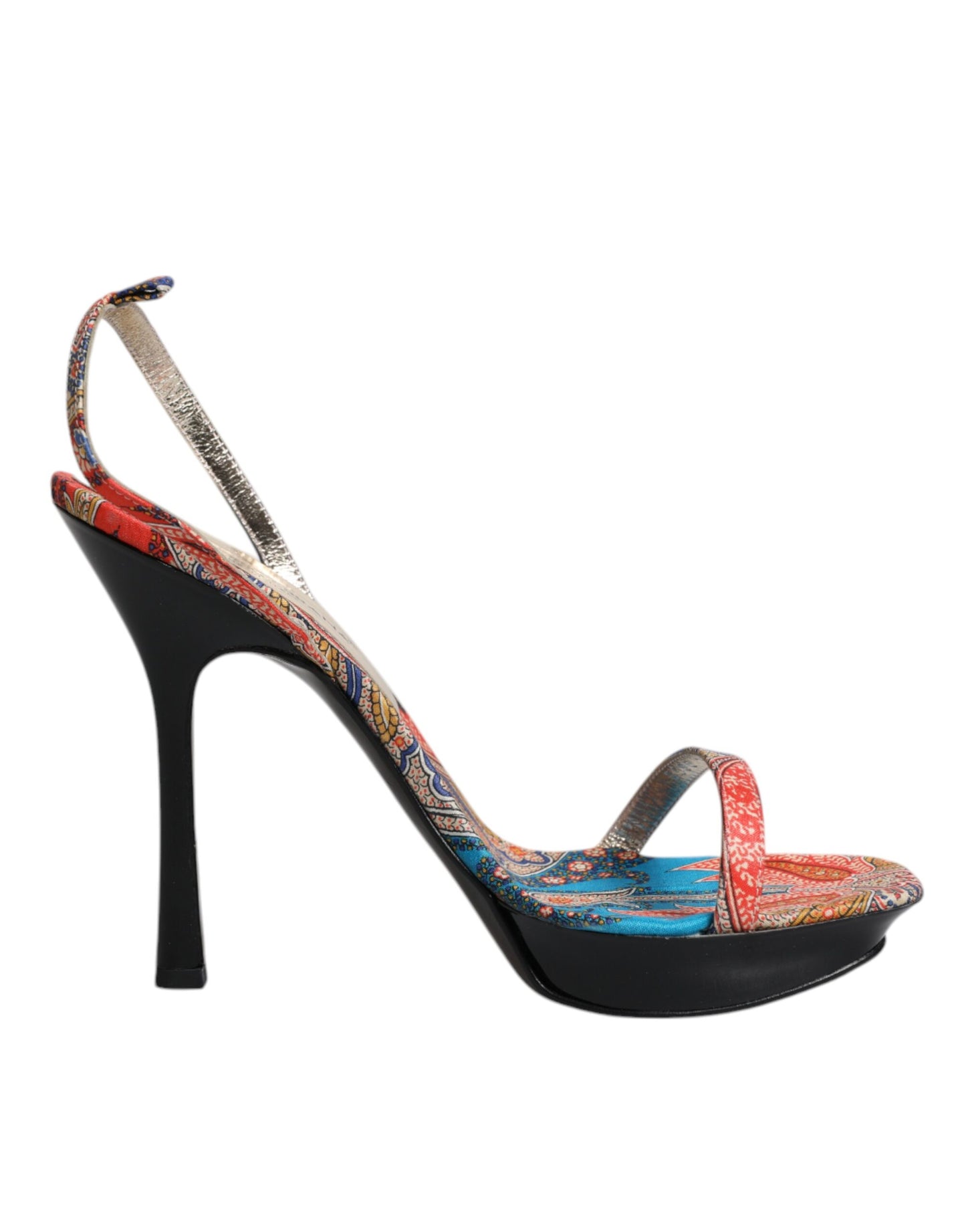 Dolce &amp; Gabbana Multicolor Floral High Heels Sandalen Schuhe