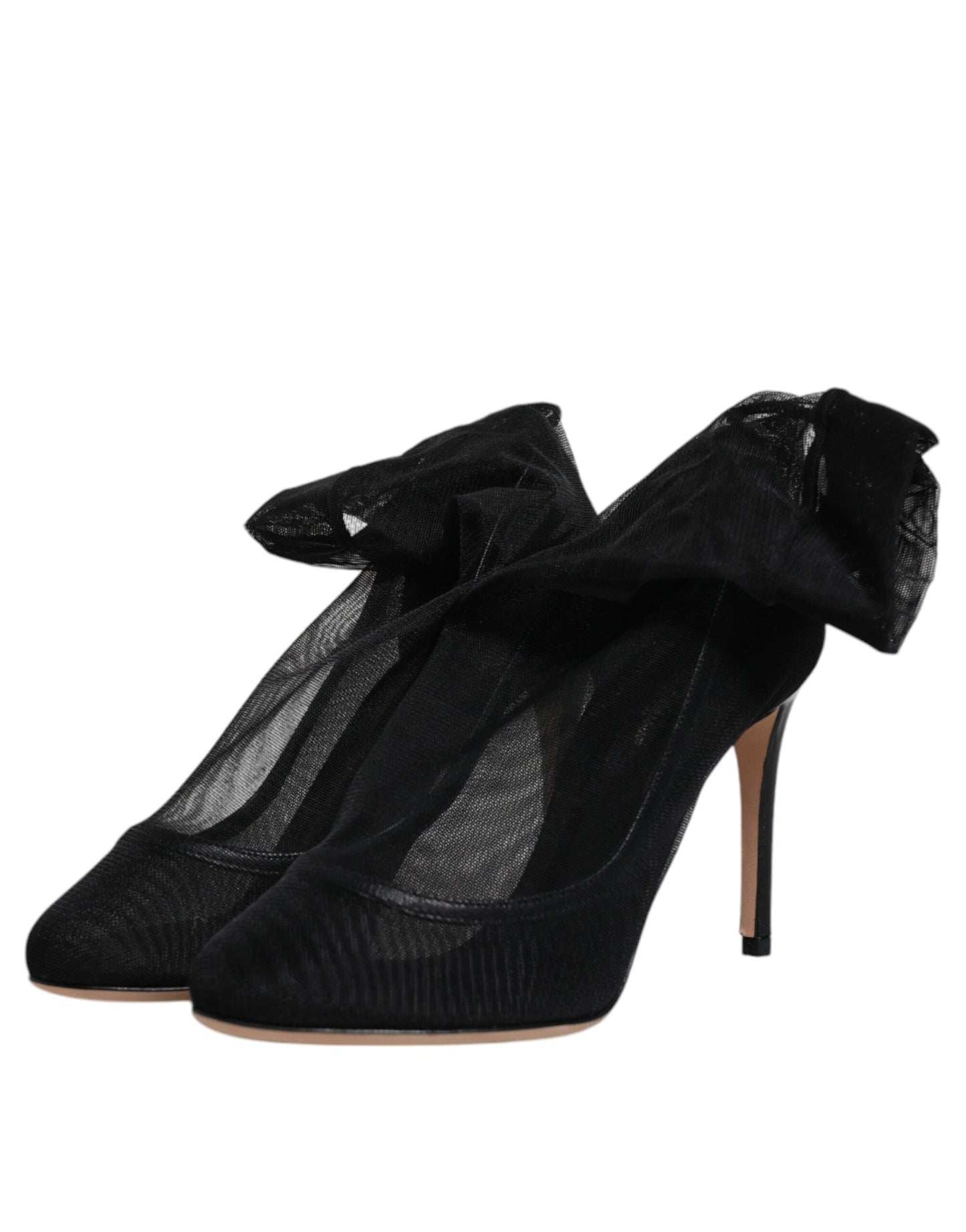 Dolce &amp; Gabbana – Schwarze Stiefel im Sockenstil aus Nylonnetz