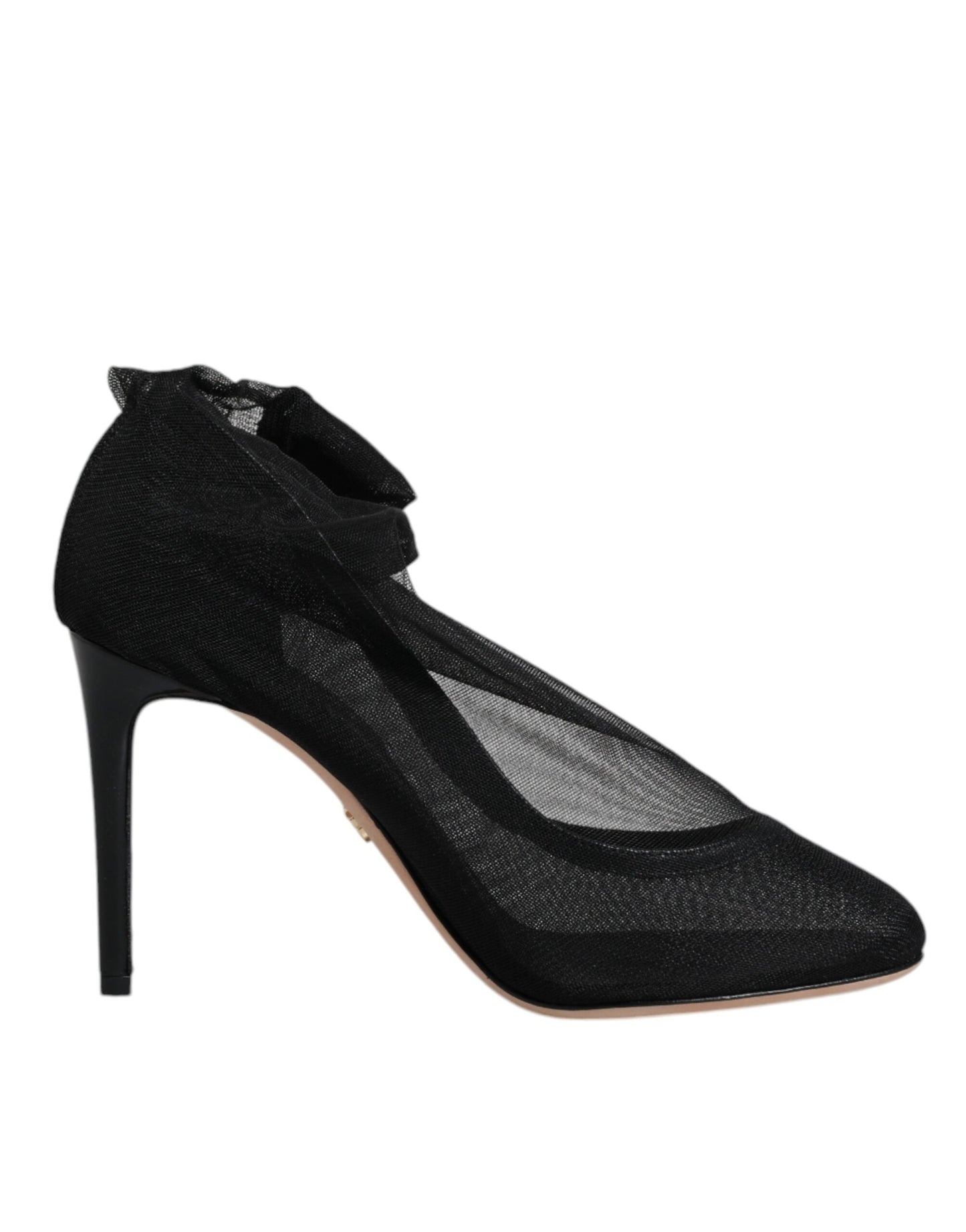 Dolce &amp; Gabbana – Schwarze Stiefel im Sockenstil aus Nylonnetz