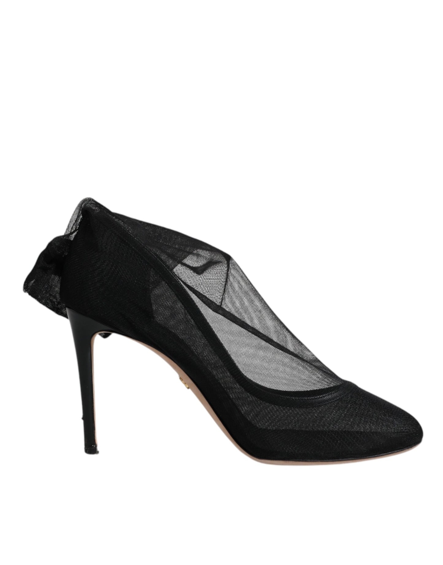 Dolce &amp; Gabbana – Schwarze Stiefel im Sockenstil aus Nylonnetz