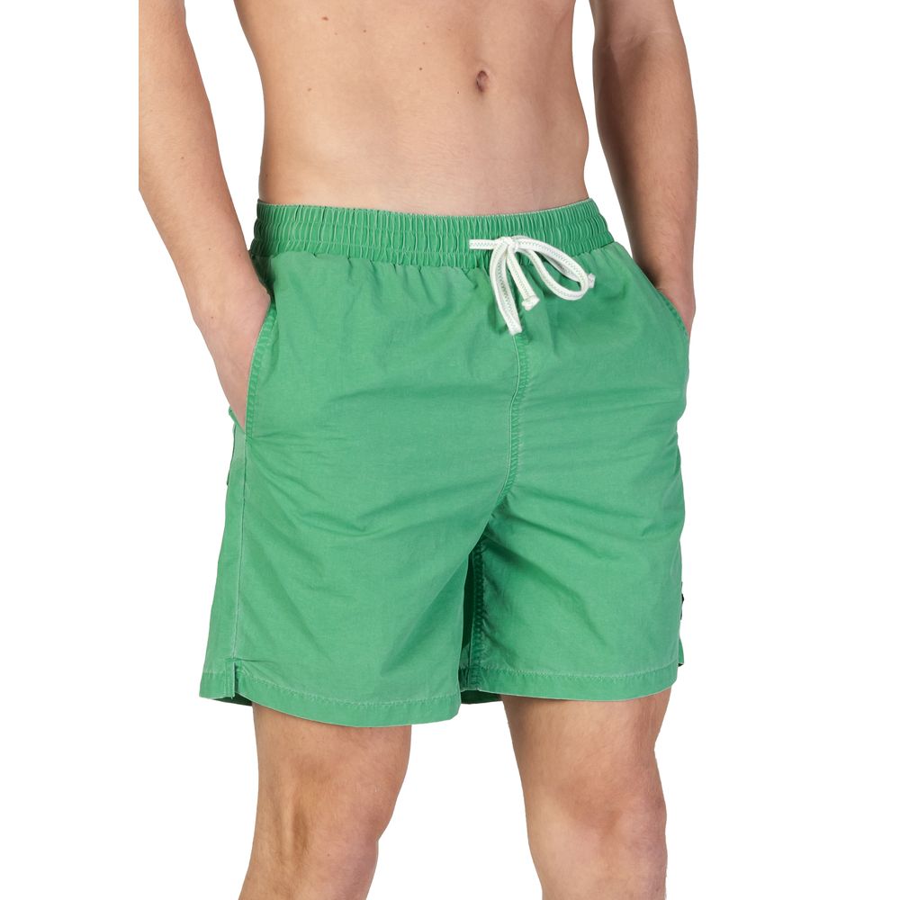 Lyle & Scott Green Nylon Swim Shorts