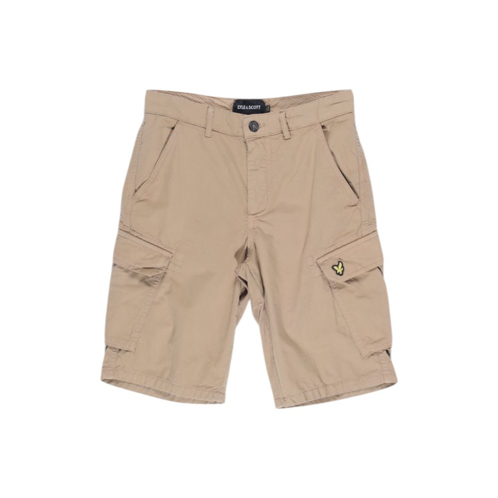 Lyle &amp; Scott – Beige Baumwoll-Bermuda
