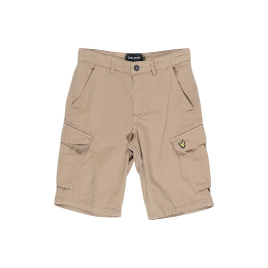 Lyle & Scott Beige Cotton Bermuda Shorts
