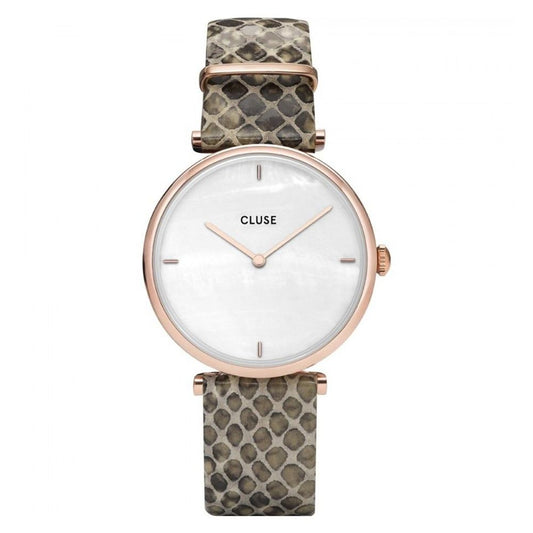 Cluse Beige Lederuhr
