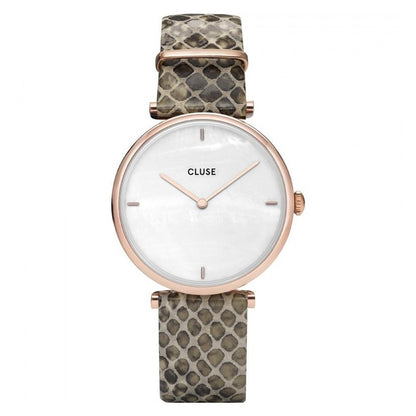 Cluse Beige Lederuhr