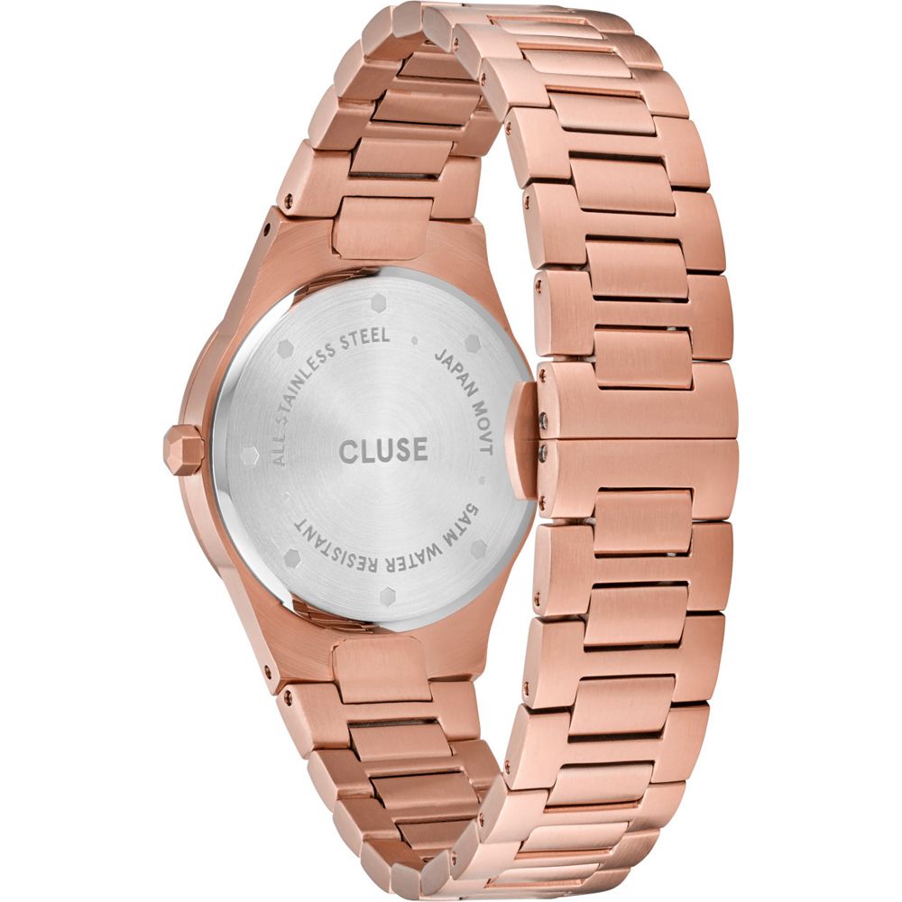 Cluse Armbanduhr aus Edelstahl mit Mehrfarben-Design