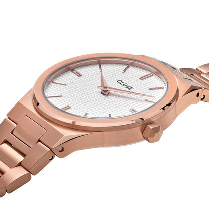 Cluse Armbanduhr aus Edelstahl mit Mehrfarben-Design