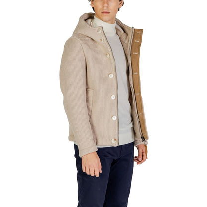 Hydra Clothing Beige Polyester Jackets & Coat