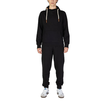 Hydra Clothing – Schwarzer Kapuzenpullover aus Baumwolle