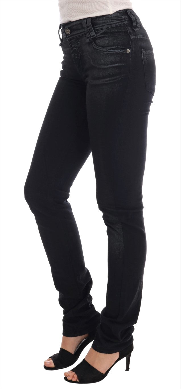 John Galliano Regular Fit Jeans aus Baumwollstretch in Grauwaschung