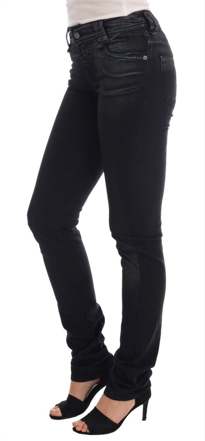 John Galliano Regular Fit Jeans aus Baumwollstretch in Grauwaschung