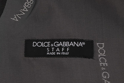 سترة من القطن والحرير الصناعي من Dolce &amp; Gabbana Gray STAFF