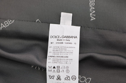 سترة من القطن والحرير الصناعي من Dolce &amp; Gabbana Gray STAFF