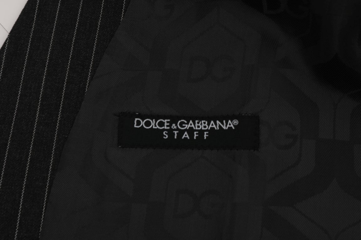 Dolce &amp; Gabbana Graue Stretch-Wollweste