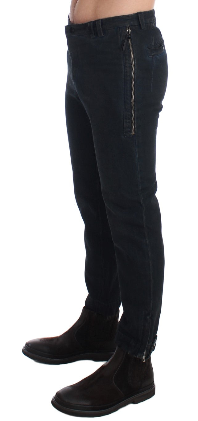 Costume National Blaue Jeans mit schmaler Passform aus Baumwolle