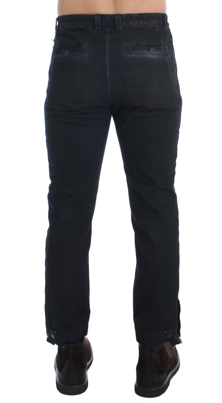 Costume National Blaue Jeans mit schmaler Passform aus Baumwolle