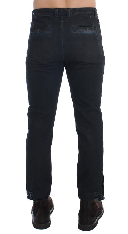 Costume National Blaue Jeans mit schmaler Passform aus Baumwolle