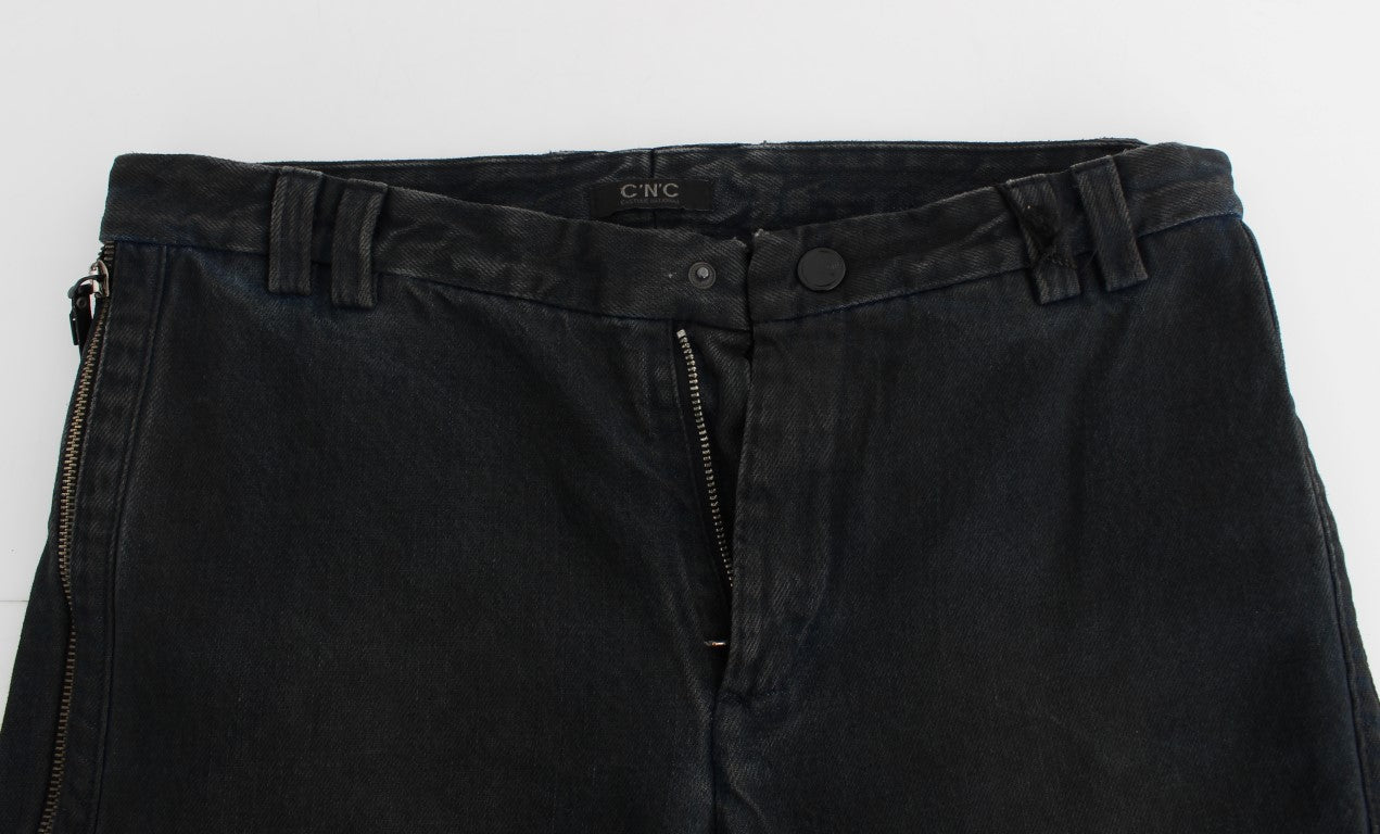 Costume National Blaue Jeans mit schmaler Passform aus Baumwolle
