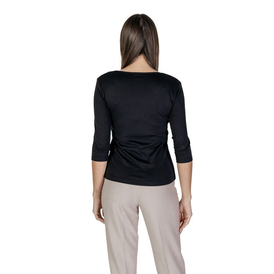 Street One Schwarzes Baumwoll-T-Shirt