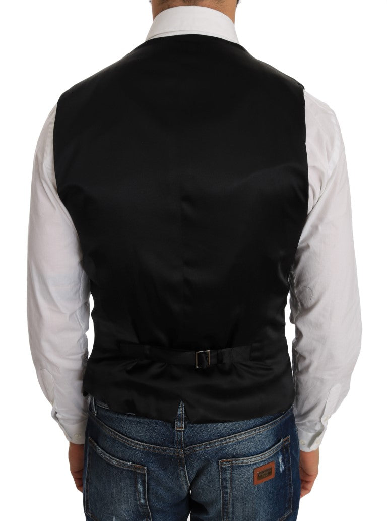 Dolce &amp; Gabbana – Schwarze Weste mit Tupfenmuster