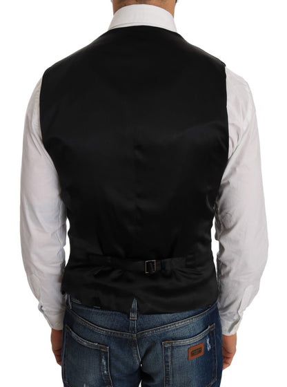 Dolce &amp; Gabbana – Schwarze Weste mit Tupfenmuster