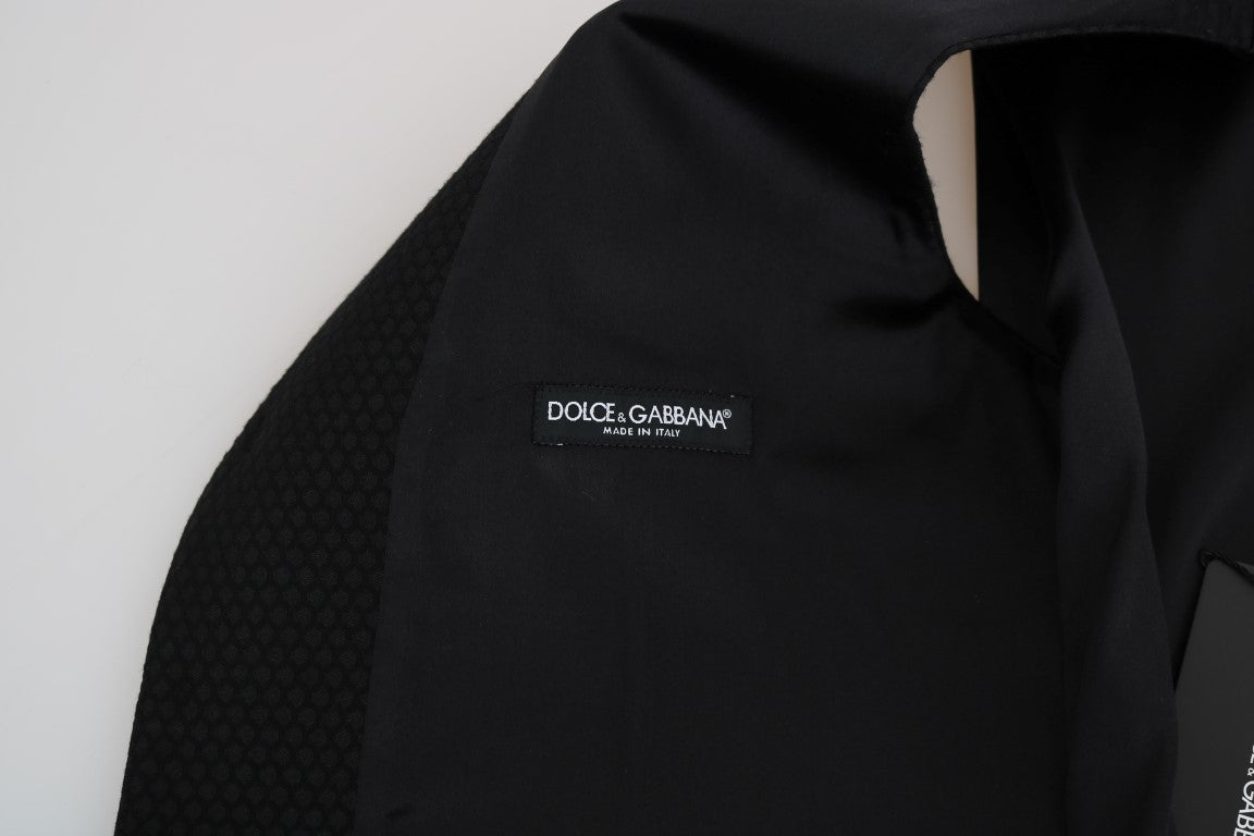 Dolce &amp; Gabbana – Schwarze Weste mit Tupfenmuster