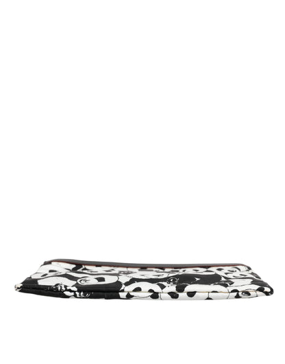 Dolce &amp; Gabbana Clutch mit Panda-Muster, Schwarz/Weiß