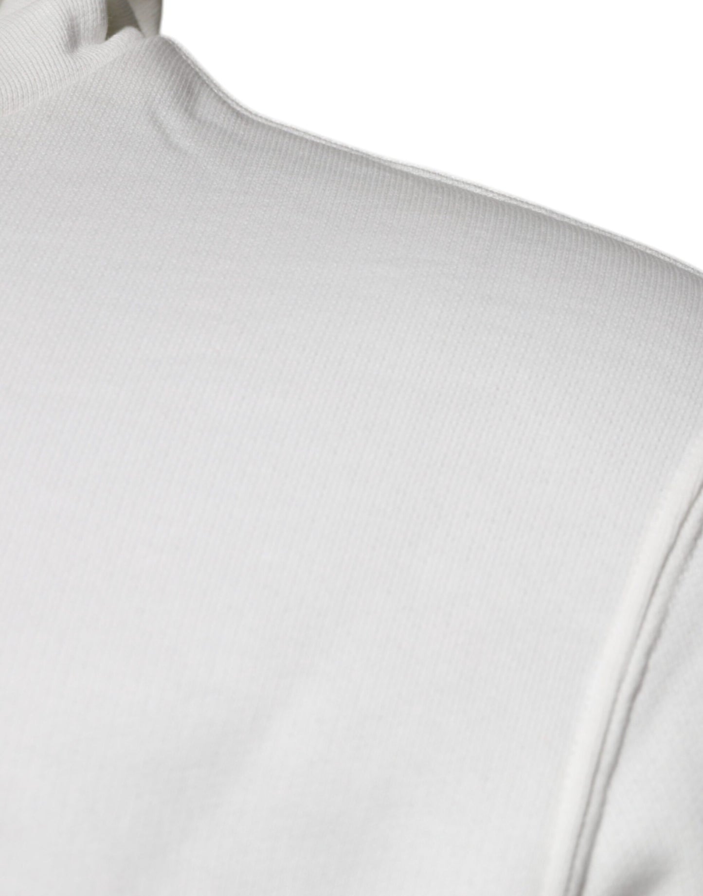 Dolce &amp; Gabbana Weißer Caesar-Kapuzenpullover aus Baumwolle