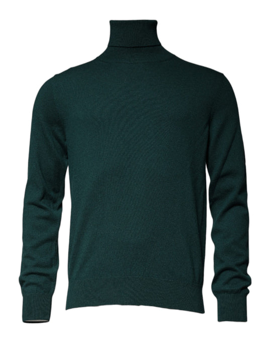 Dolce &amp; Gabbana Grüner Rollkragenpullover aus Kaschmir für Herren