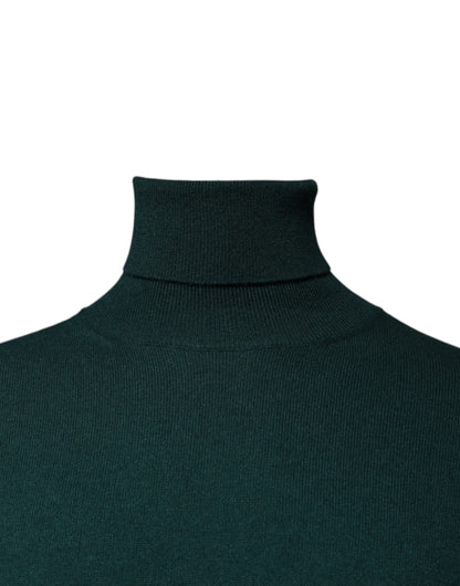 Dolce &amp; Gabbana Grüner Rollkragenpullover aus Kaschmir für Herren