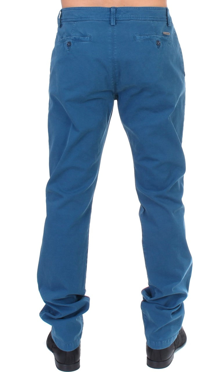 GF Ferre – Blaue Chinos aus Baumwolle mit gerader Passform