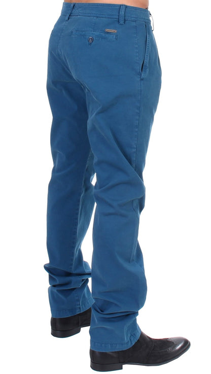 GF Ferre – Blaue Chinos aus Baumwolle mit gerader Passform