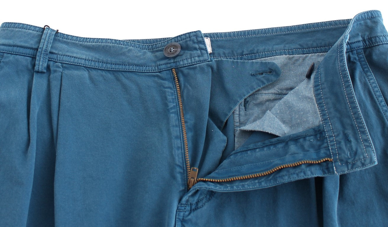 GF Ferre – Blaue Chinos aus Baumwolle mit gerader Passform