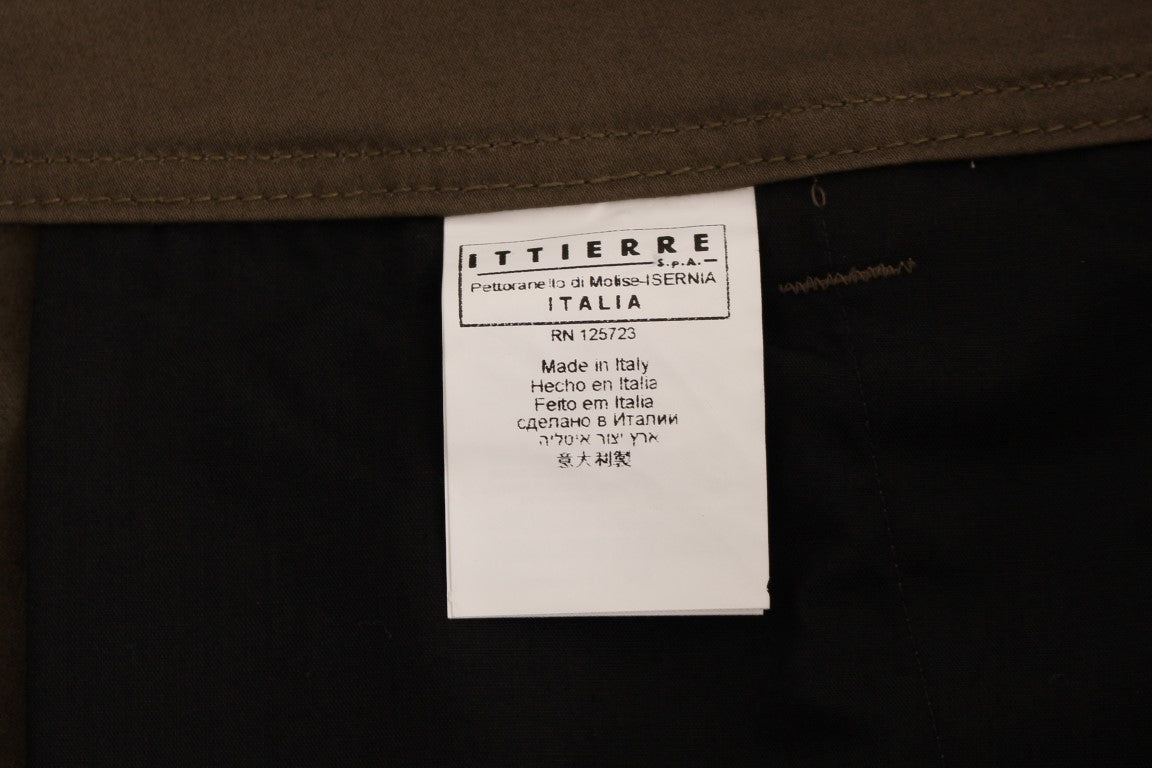 GF Ferre – Grüne Stretch-Baumwollhose mit bequemer Passform