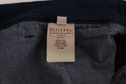 GF Ferre – Blaue Stretch-Chinos mit gerader Passform
