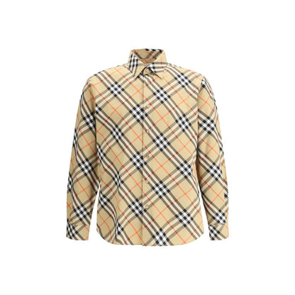 Burberry Hemd mit Baumwollmuster in Beige