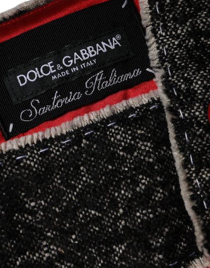 Dolce &amp; Gabbana – Rotes, ärmelloses Minikleid aus Wolle in A-Linie