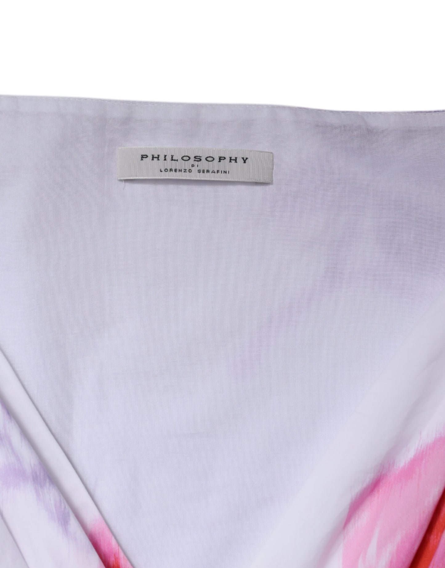 Philosophy – Weißes Maxikleid aus Baumwolle mit Blumenmuster